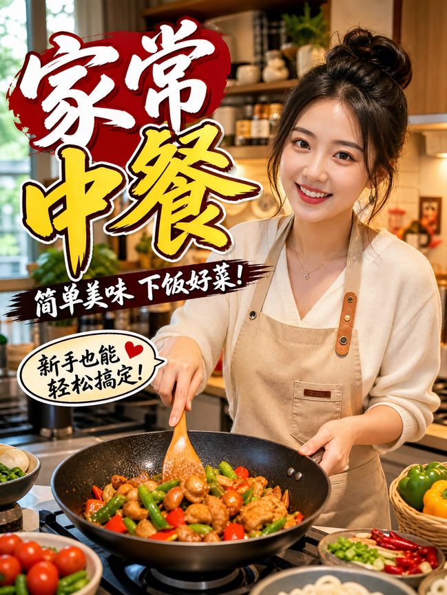 溏心vlog美食视频-家常中餐视频教程